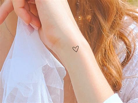 Heart Hand Tattoo Etsy