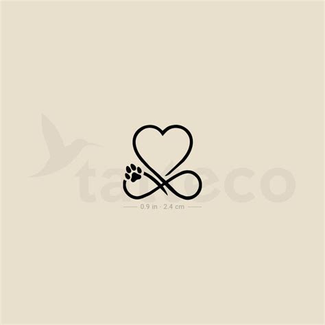 Heart Infinity Temporary Tattoo Set Of 3 Tatteco Heart Infinity Temporary Tattoo Set Of 3 Tatteco