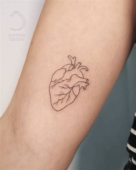 Heart Line Tattoos Fine Line Heart Tattoo Anatomical Heart Tattoo Heart Line Tattoos Fine Line Heart Tattoo Anatomical Heart Tattoo