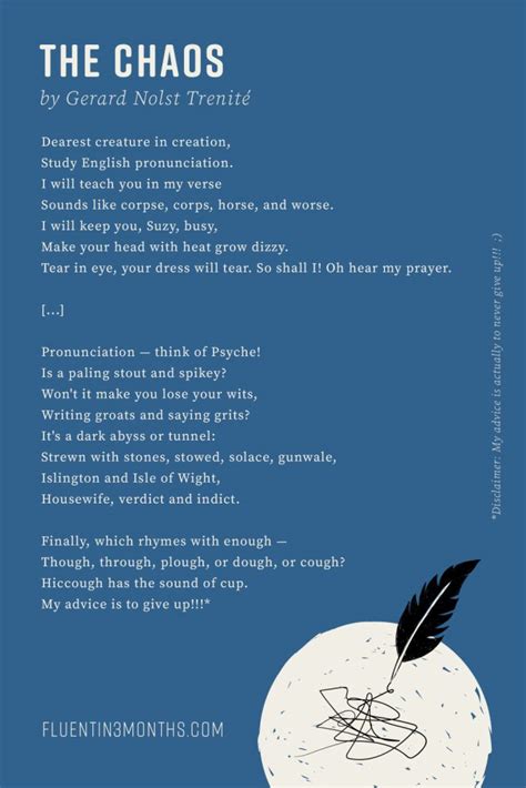 Here S An English Poem To Show How Crazy English Can Get Here S An English Poem To Show How Crazy English Can Get