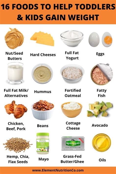 High Calorie Foods For Baby Weight Gain