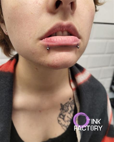 How Cool Are These These Double Upper Vertical Labret Piercings Were Originally Pierced By The One And Only Piercingsxchance And After A Fantastic Healing Period Chance Got To Downsize These Pieces