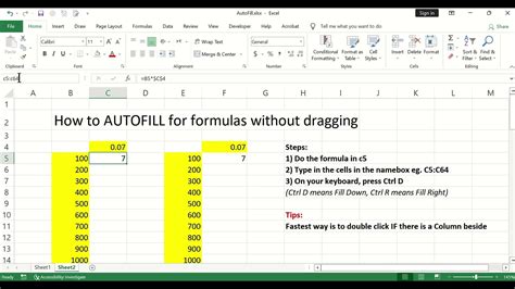 How Do I Autofill In Excel Without Dragging Shortcuts