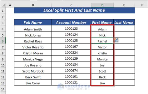How Do I Split First And Last Name Into Two Cells In Excel Design Talk