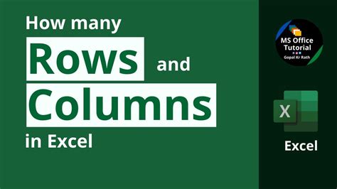 How Many Rows And Columns In Ms Excel At Karen Evans Blog