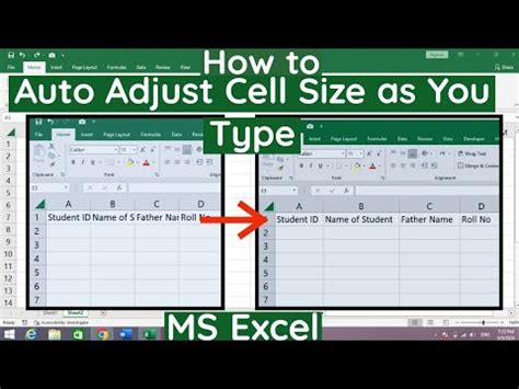 How To Auto Adjust Cell Size As You Type In Ms Excel Auto Adjust Cell Size While Typing In How To Auto Adjust Cell Size As You Type In Ms Excel Auto Adjust Cell Size While Typing In