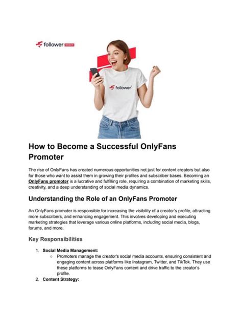 How To Become A Successful Onlyfans Promoter Pdf How To Become A Successful Onlyfans Promoter Pdf