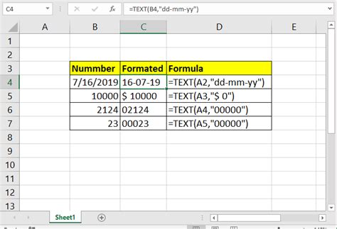How To Convert Number To Text Using The Excel Text Function In Microsoft Excel 2010