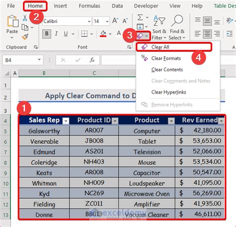 How To Delete A Data Table In Excel 4 Methods Exceldemy