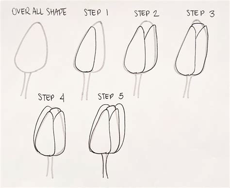 How To Draw A Flower Easy Step By Step Flower Tattoo Design