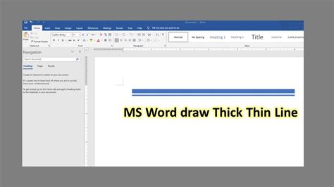 How To Draw Thick Line On Word How To Draw Thick Line On Word