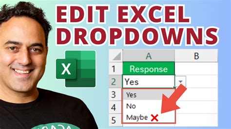 How To Edit Drop Down List In Excel Myexcelonline