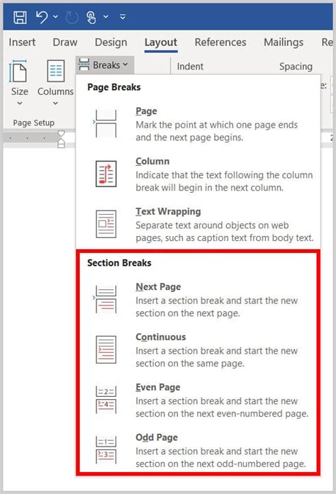 How To Insert Section Breaks In Microsoft Word Pc Amp Mac How To Insert Section Breaks In Microsoft Word Pc Amp Mac