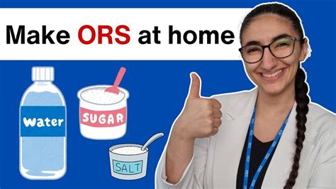 How To Make Oral Rehydration Solution Ors At Home Electrolyte Water Recipe Youtube