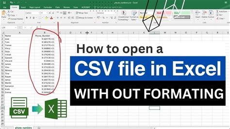How To Open A Csv File In Microsoft Excel Without Changing The Column Formatting Youtube