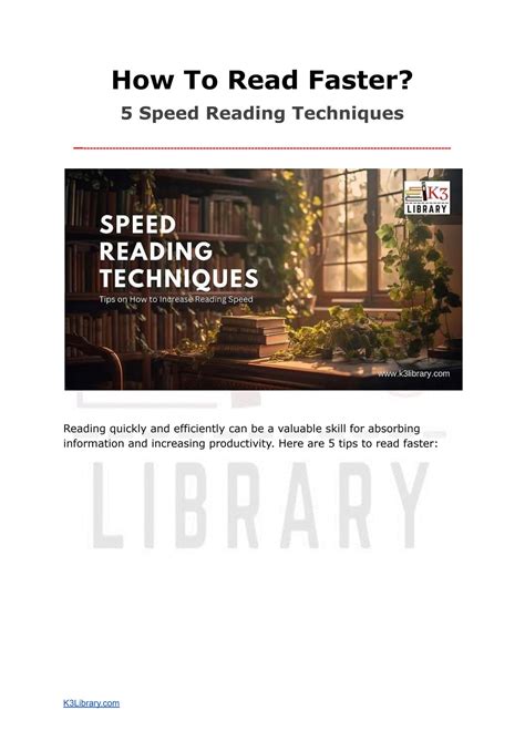 How To Read Faster 5 Speed Reading Techniques By K3 Ias Issuu How To Read Faster 5 Speed Reading Techniques By K3 Ias Issuu