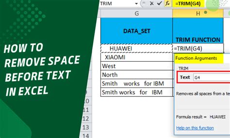 How To Remove Space Before Text In Excel 4 Methods Exceldemy