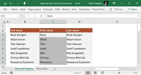 How To Separate First And Last Name In Excel Easy Methods For Splitting Names