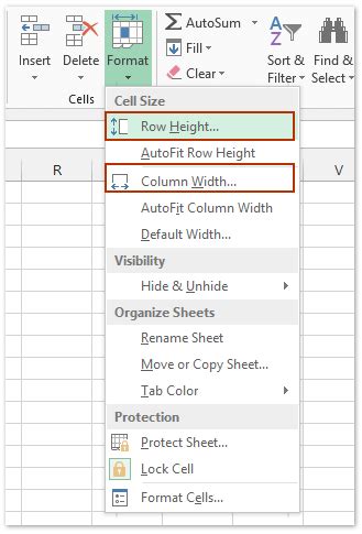 How To Set Row Height And Column Width In Excel How To Set Row Height And Column Width In Excel