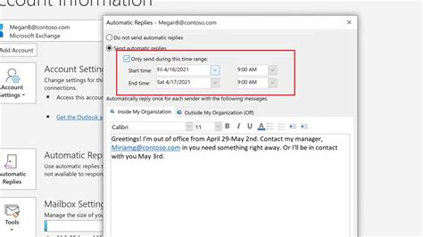 How To Set Up Amp 39 Out Of Office Amp 39 In Outlook Laptop Mag