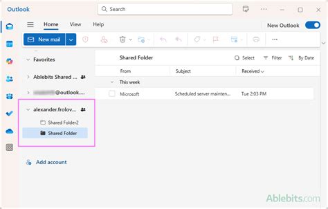 How To Share Mailbox Folders On Outlook