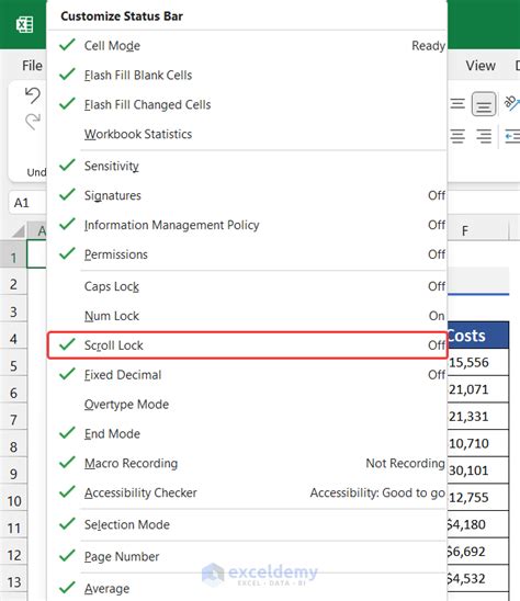How To Turn Off Scroll Lock In Excel 5 Suitable Ways Exceldemy