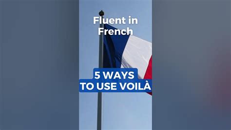 How To Use Voila 5 Different Meanings Shorts Speakfrench Youtube How To Use Voila 5 Different Meanings Shorts Speakfrench Youtube