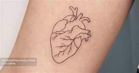 Human Heart Tattoo Outline Human Heart Tattoo Outline