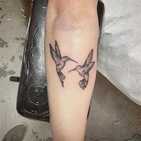Hummingbird Tattoo On The Left Tricep