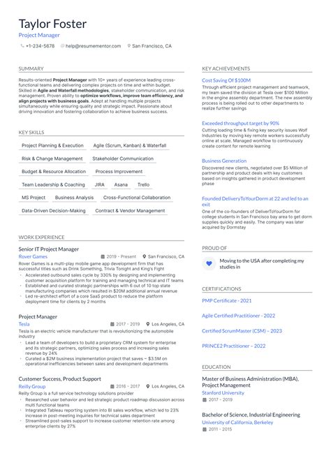 Hybrid Resume Examples