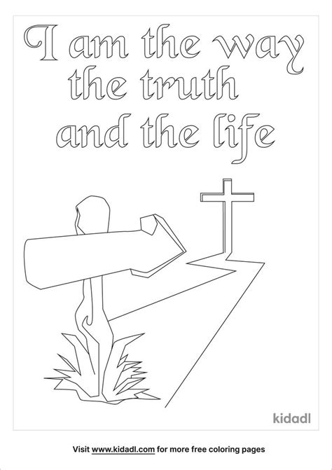I Am The Way Coloring Page Children Amp 39 S Sermons