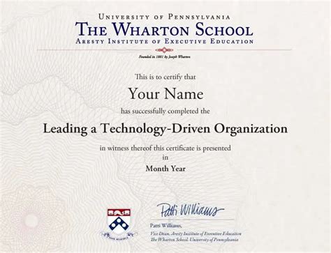 I Truly Enjoyed The Wharton Online Wharton Executive Education Analytics Certificate Program And Appreciate Avid Sponsorship In My Pursuit Of This Education I Am Looking Forward To Applying What Jc Haydon