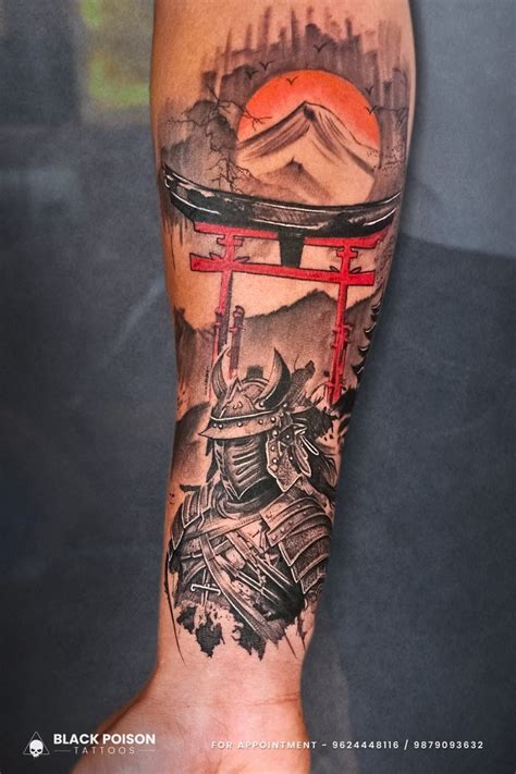 In Japanese Culture Samurai Tattoos Symbolized Not Only Warrior Honor But Also Protection From Evil Spirits Every Element From The Mask To The Surrounding Nature Carries Deep Meaning Our Sketches