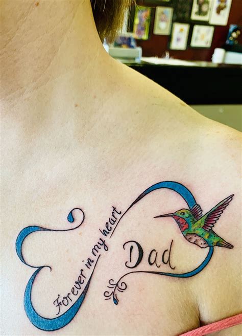 In Memory Of Dad Tattoos For Sons Watercolor Tattoo Design