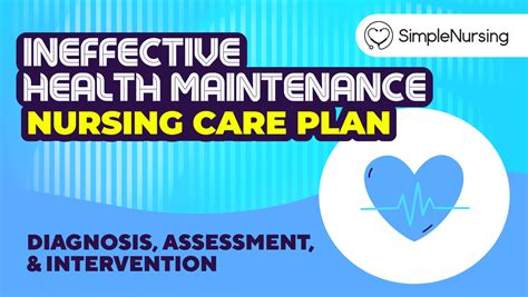 Ineffective Health Maintenance Nursing Diagnosis Care Plan Interventions Assessments