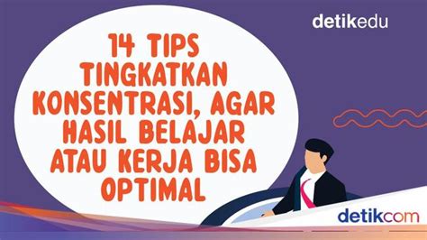 Infografis 14 Tips Melatih Konsentrasi Agar Belajar Bisa Optimal
