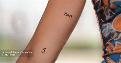 Initials And Number 5 Tattoo On Oriana Sabatini S