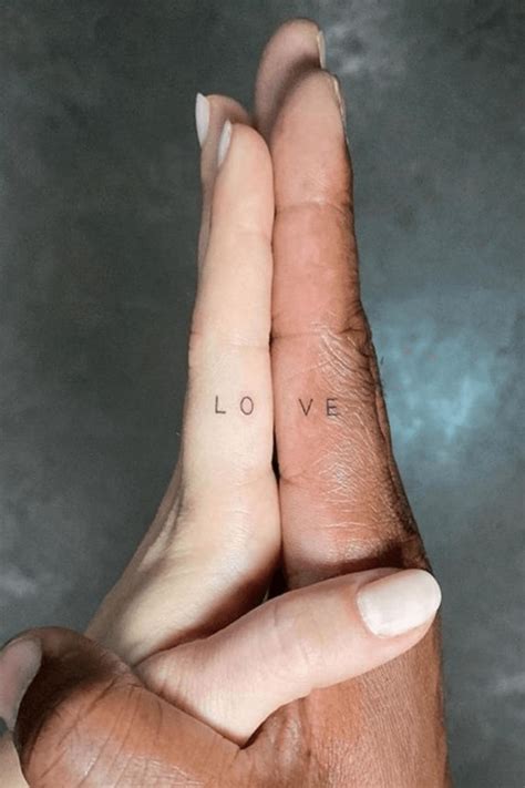Inked In Love Finger Tattoo Ideas For Couples
