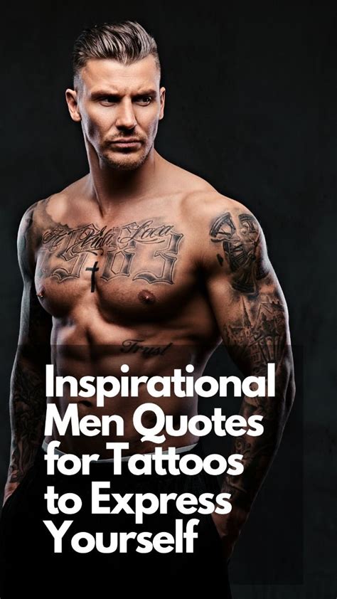 Inspirational Men Quotes For Tattoos To Express Yourself Tattoo Fonts Men Quotes Tattoo