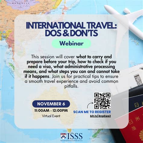 International Travel Dos Don Ts Isss
