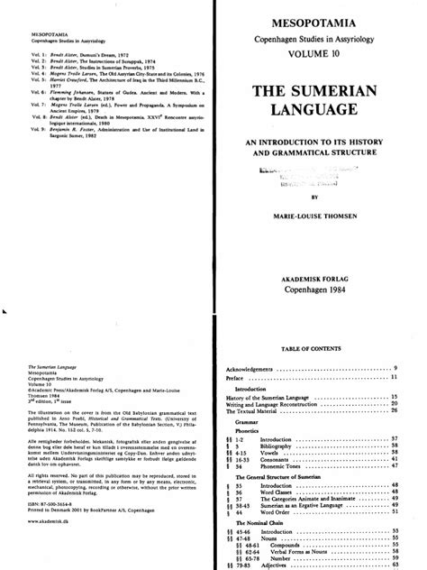 Introduction To Sumerian Language Pdf Sumer Mesopotamia