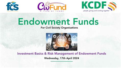 Investment Basics Risk Management Of Endowment Funds Youtube