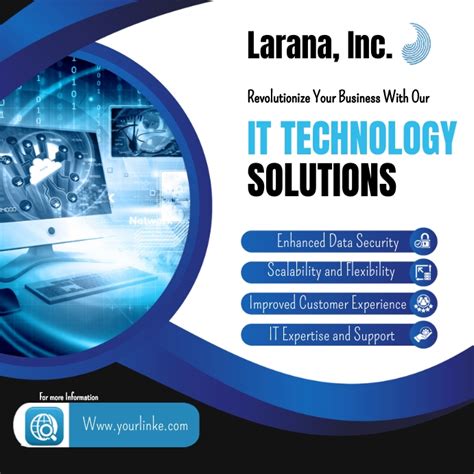 It Services Flyer Technology Solutions Flyer Template Postermywall