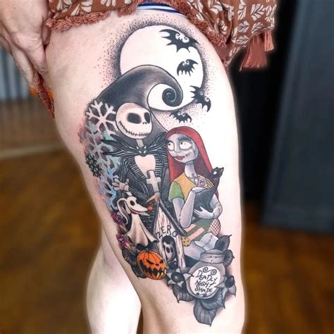 Jack And Sally By Smash Angry Monkey Tattoo