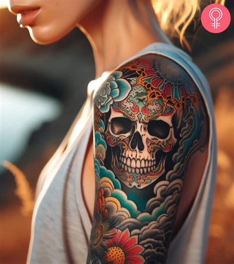 Japanese Candy Skull Tattoos