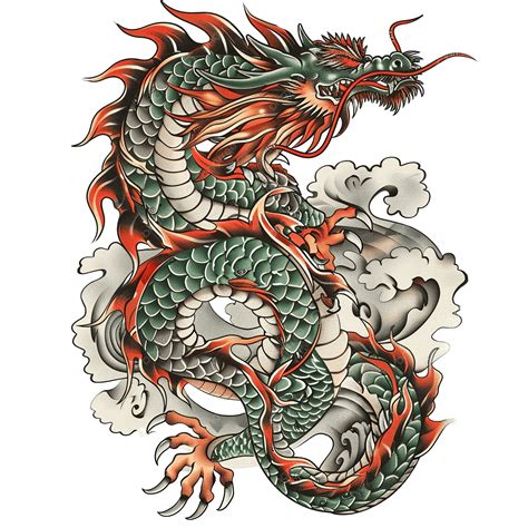 Japanese Dragon Tattoo Design Or Religion Mascot Dragon Japanese Japan Png Transparent Image And Clipart For Free Download