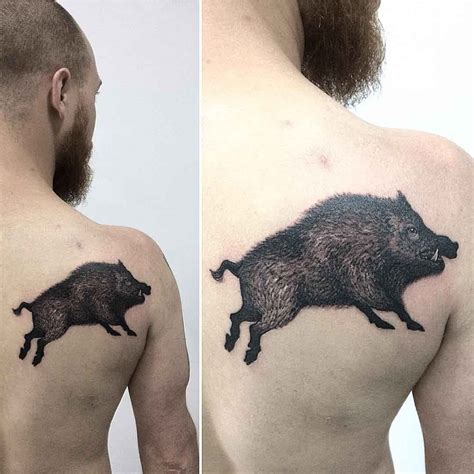 Japanese Wild Boar Tattoo 8 Unique Boar Tattoo Ideas For Men And Women