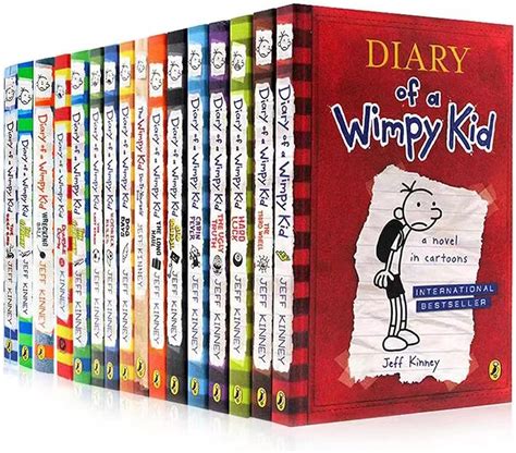 Jeff Kinney Diary Of A Wimpy Kid Fiction Hardcover Books Diary Of A Wimpy Kid Box Of Books 5 8 Book Diary Of A Wimpy Kid Hot Mess Free Read