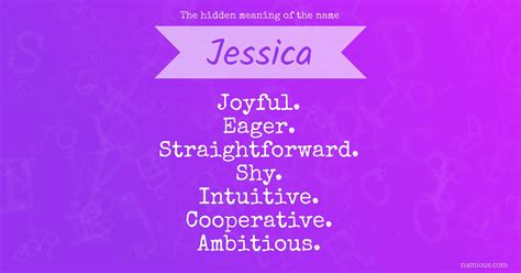 Jessica Meaning Of Name