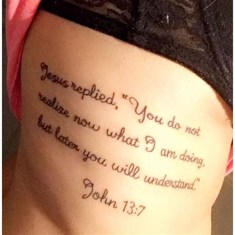 John 13 7 Symbolic Tattoo Meaning